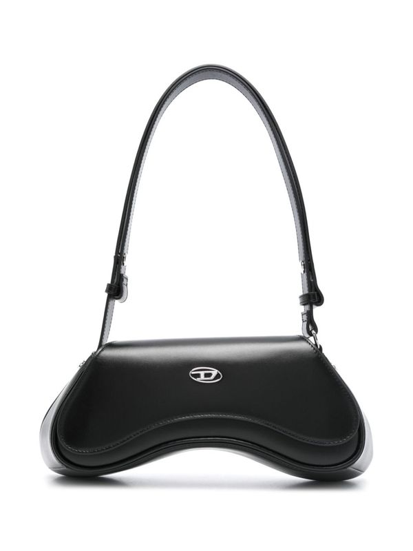 Play Metal
  Logo Leather Shoulder Bag