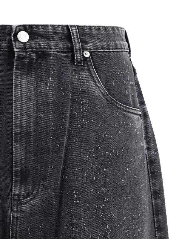 Back Logo Patch Denim Pants