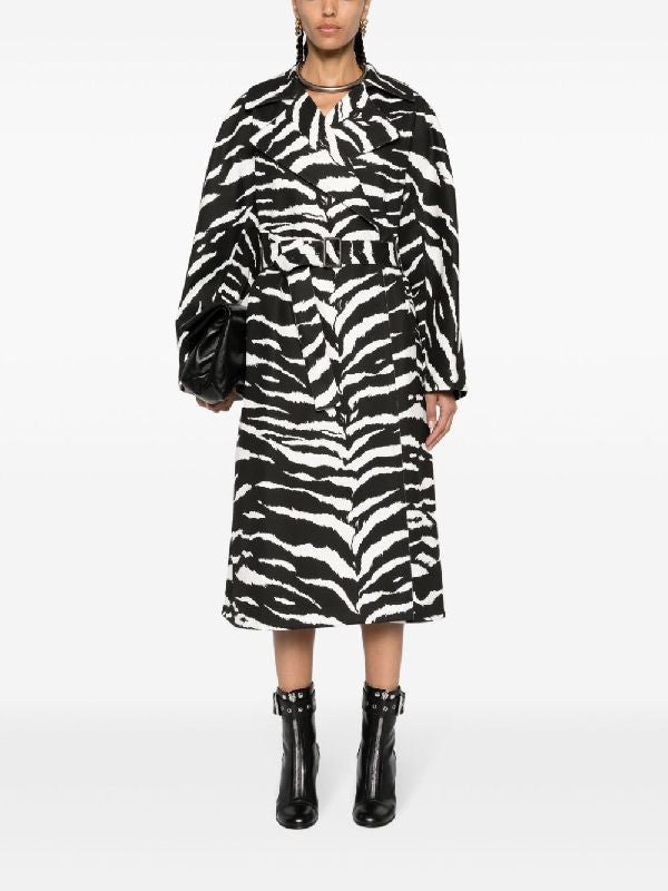 Animal
  Printing Belted Coat