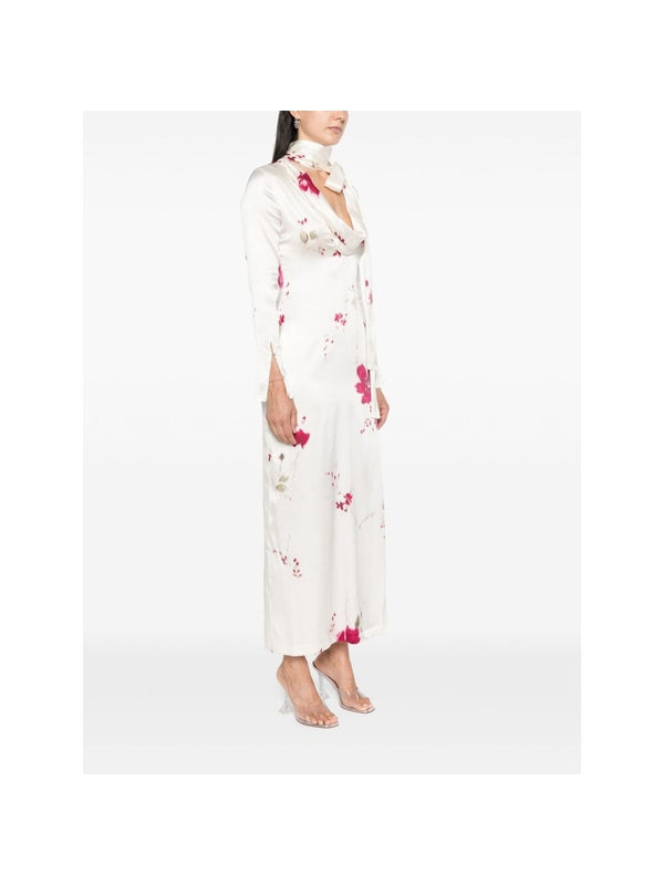 Rose Print Maxi Dress