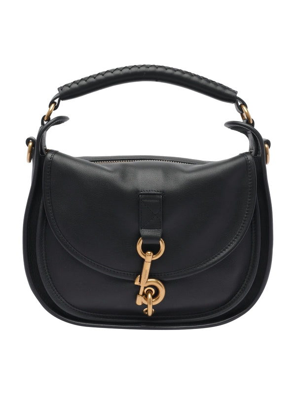 B Clip Leather Crossbody Bag