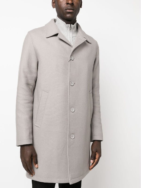 Wool Blend Detachable Hood Coat