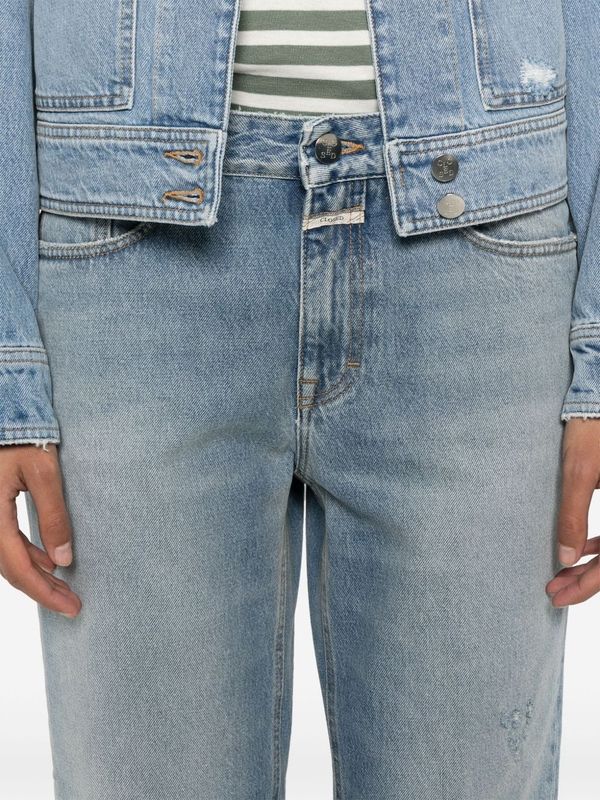 Distress Crop
  Denim Pants