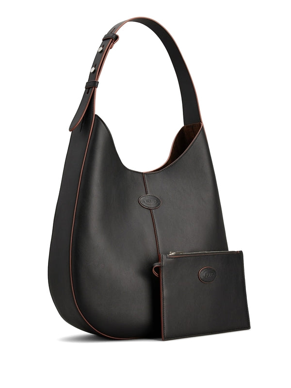 TOD'S - Di Logo Leather Shoulder Bag - Jente