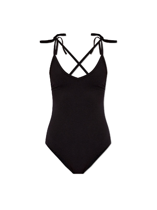 Swan Backless One-Piece
  Swimsuit