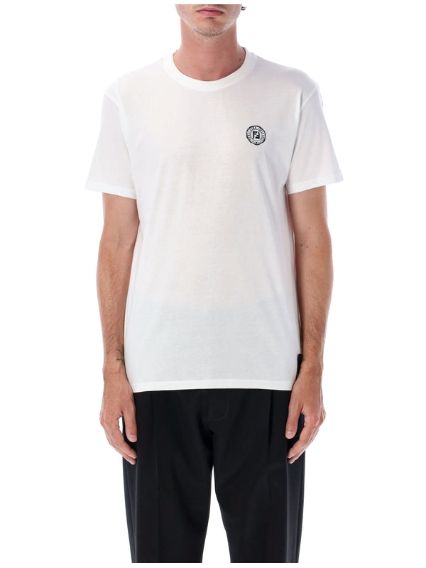 Fendi White Short Sleeve T-Shirt