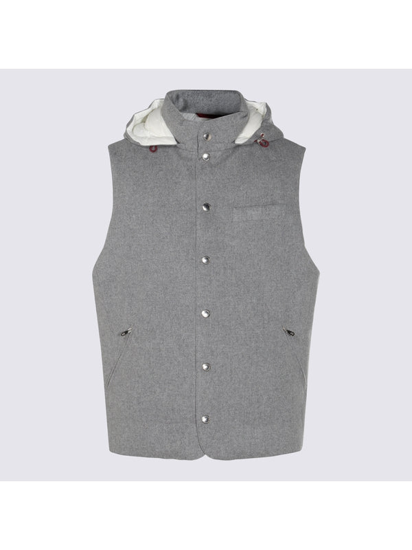 Brunello Cucinelli Grey Vests