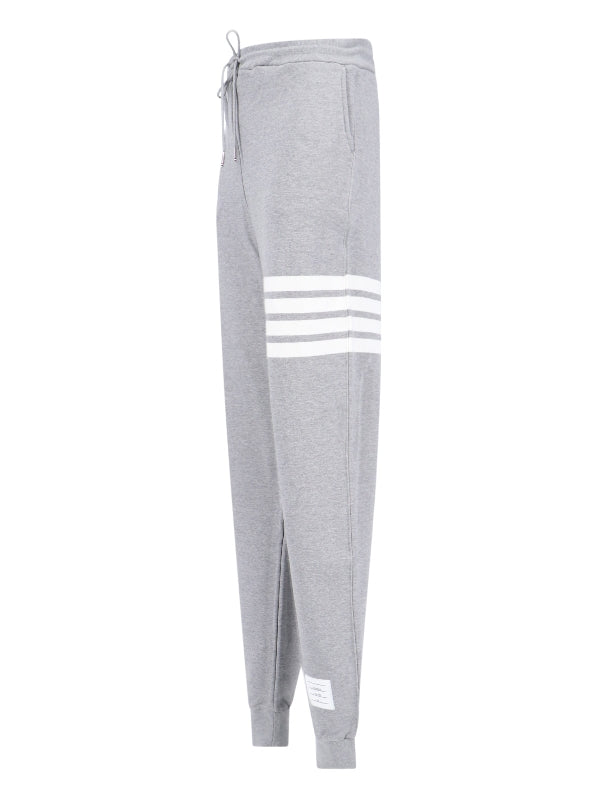 4-Bar Logo Patch Jogger Pants