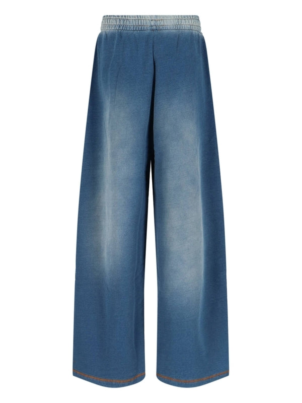 ZENIA Logo Banded Wide Pants