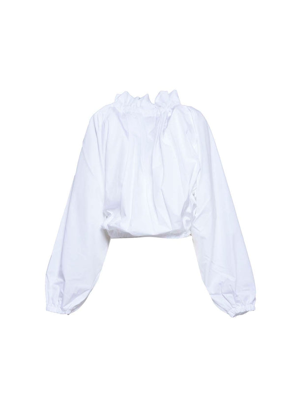 PATOU - Puff Sleeve Cotton Blouse - Jente