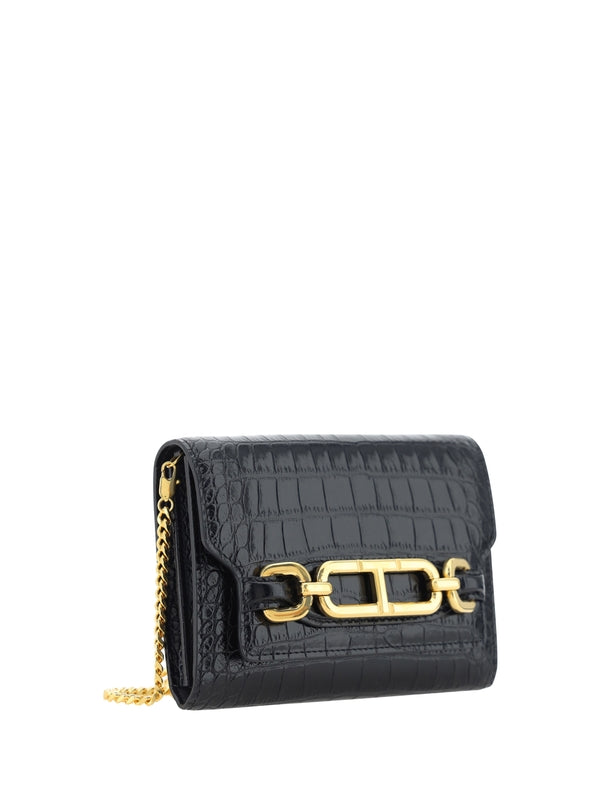 Whitney Croc Effect Mini Shoulder Bag