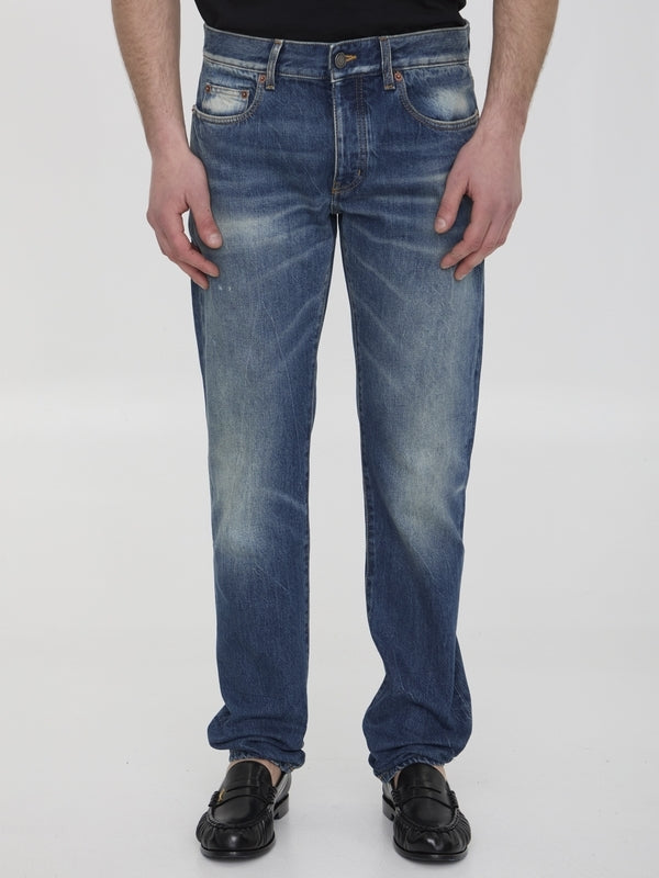 Slimfit Washed Denim Pants