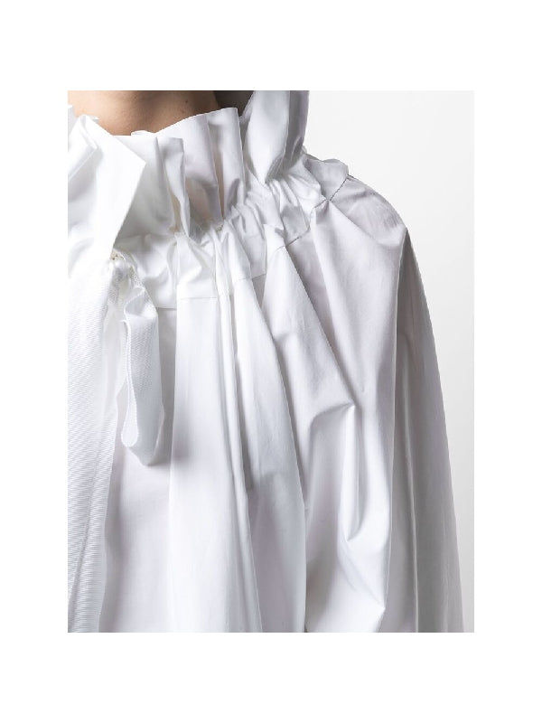 Puff-sleeve Cotton Blouse