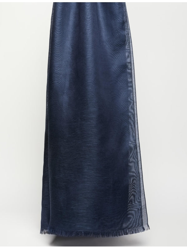 ZANZIBAR Fringe Linen Silk Scarf