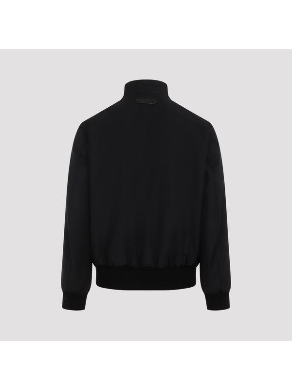 High-neck Wool Bomber