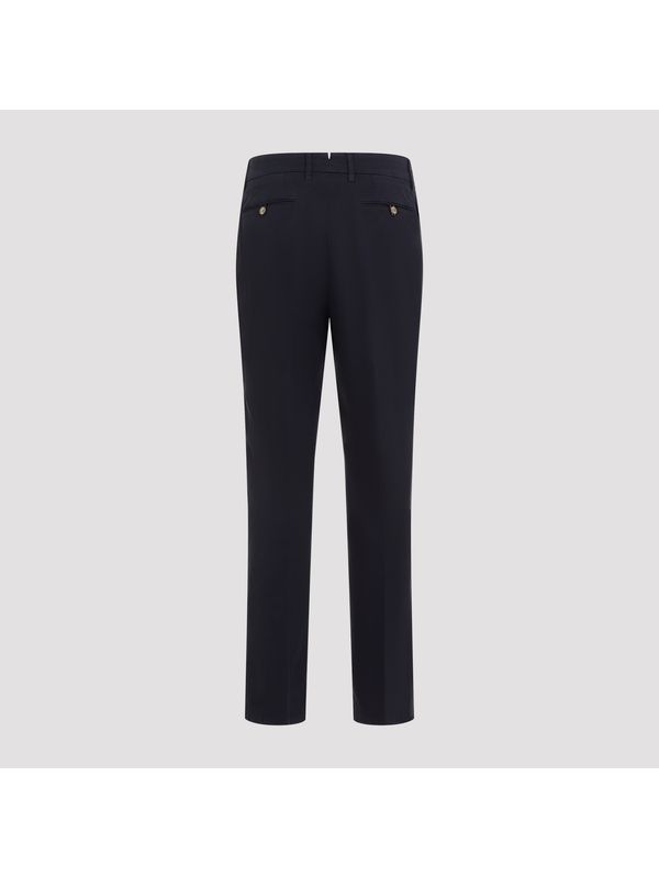 Cotton Blend Tailored Pants