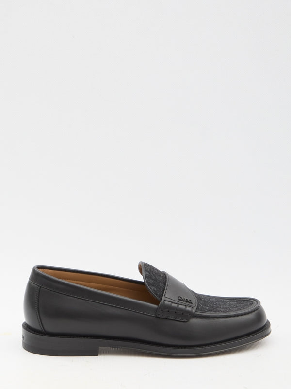 Granville Oblique Leather Loafers