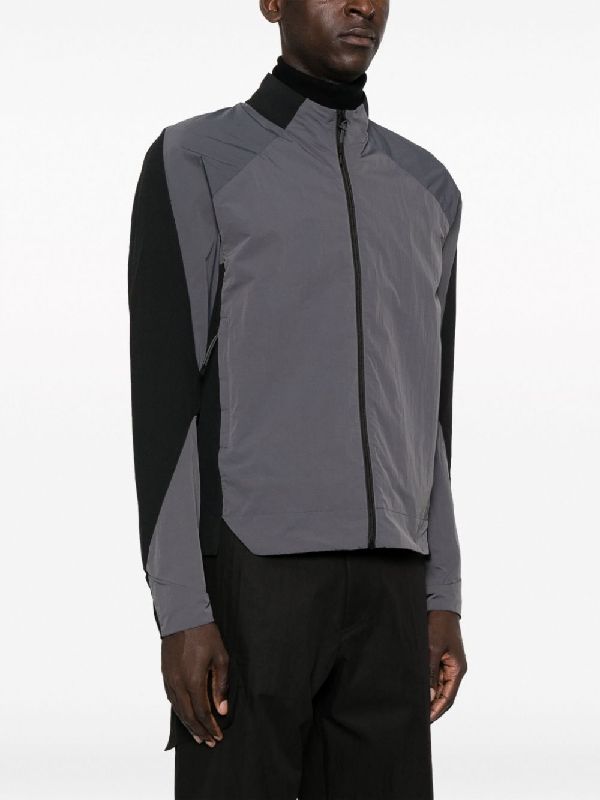 Panel High-Neck Nylon Jacket