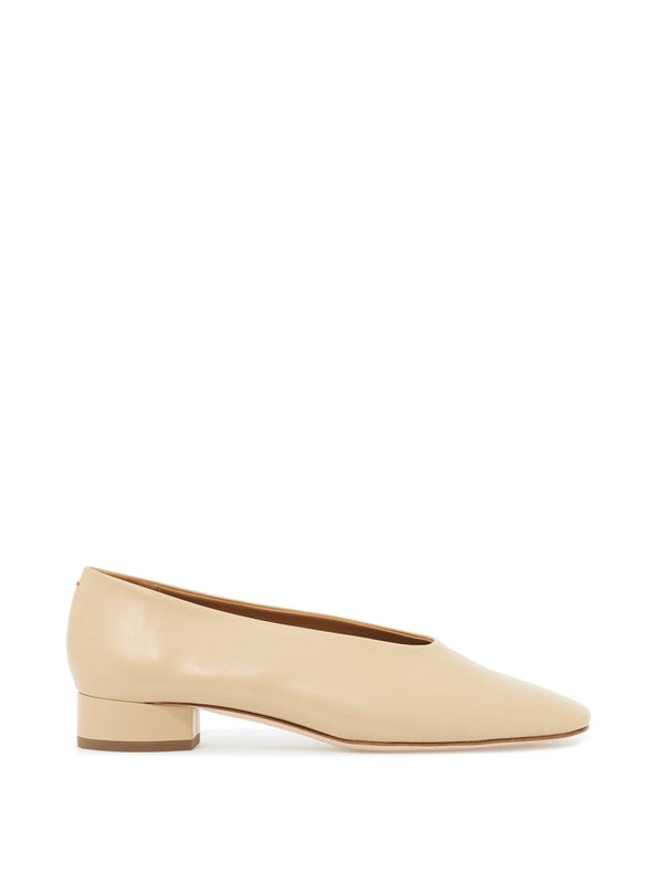 Delia Pointed Toe Leather Pumps