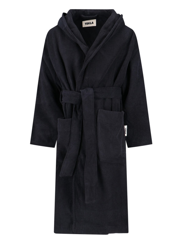 Belt Cotton Hooded Bathrobe