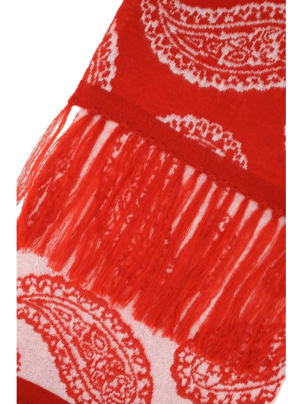 424 Red Wool Mufflers