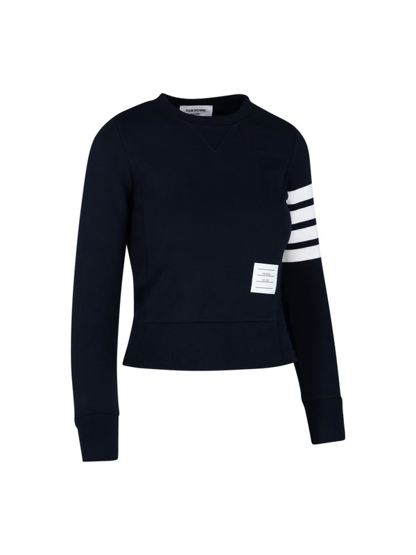 4-Bar Armband Cotton Sweatshirt