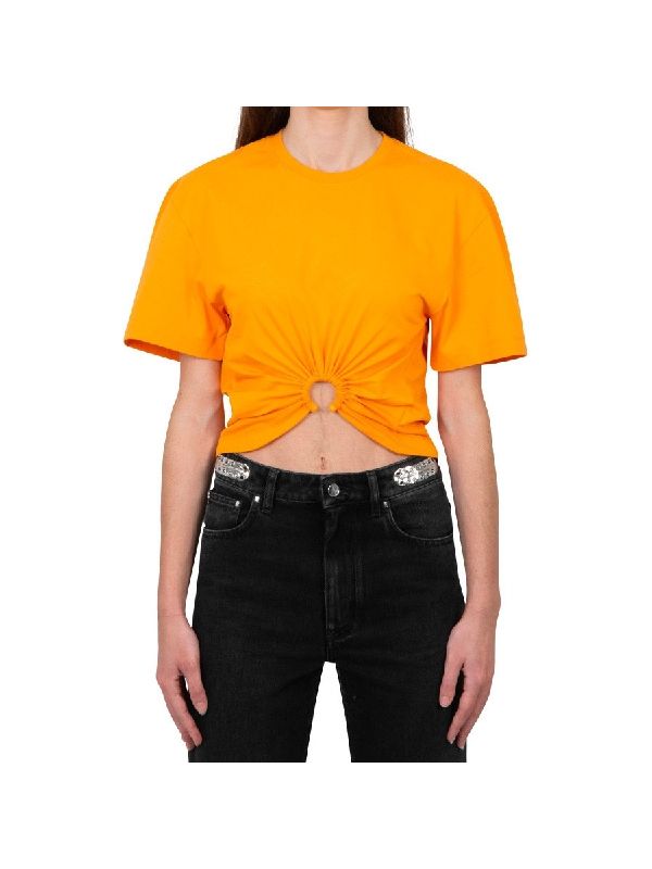 Crop Cotton Short Sleeve T-Shirt