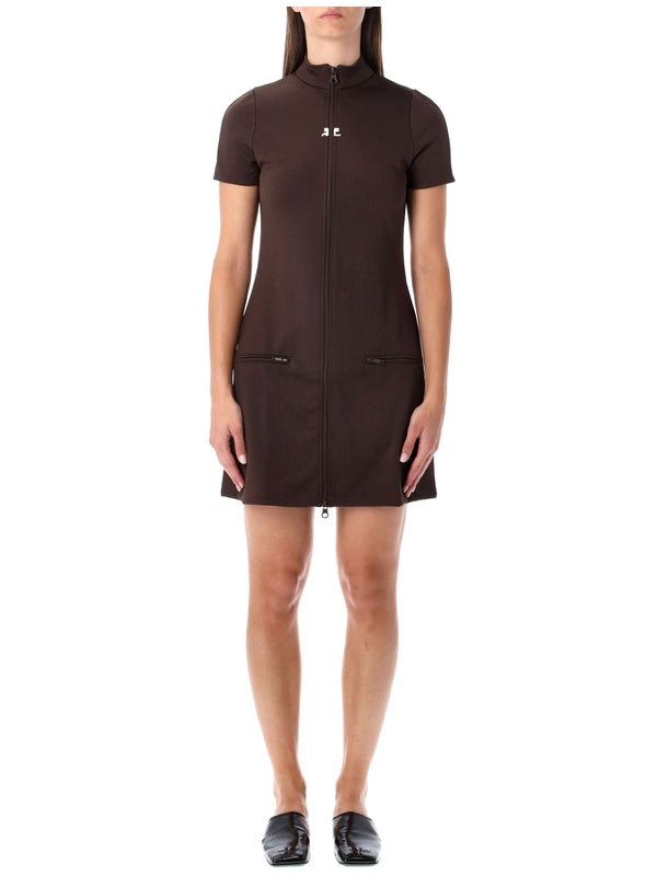 Courrèges Brown Mini Dress