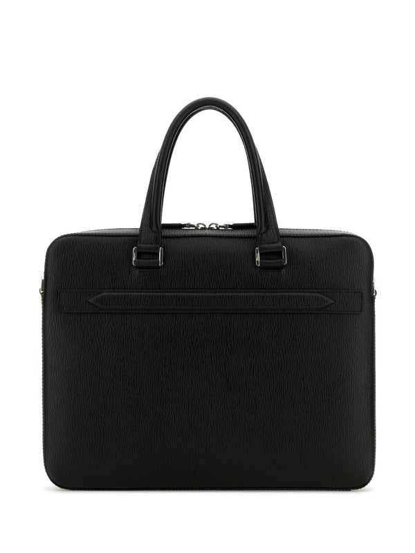 Gancini Leather Briefcase