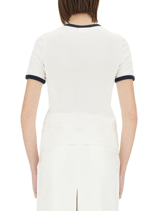 Signature Contrast Cotton Short Sleeve T-Shirt