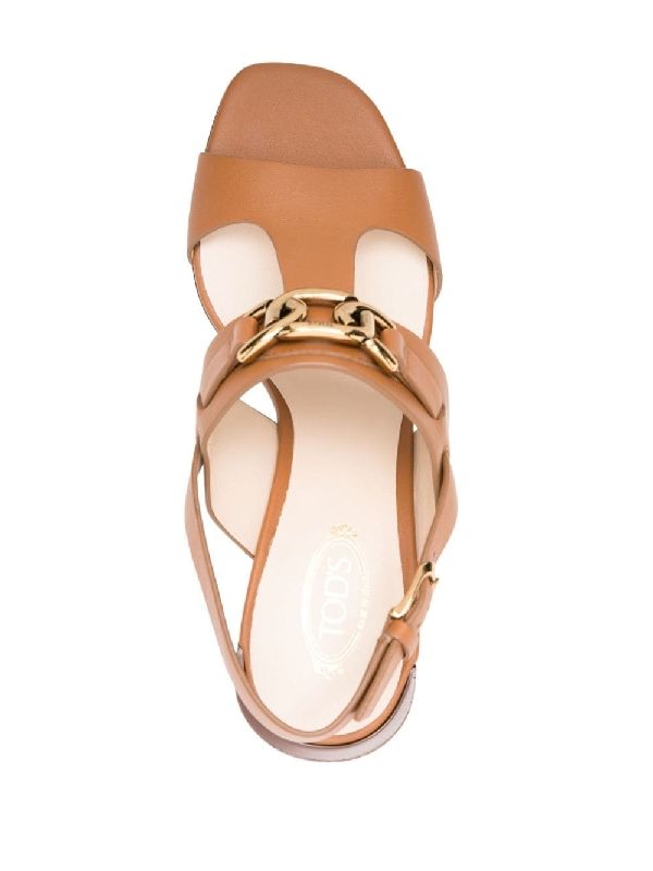 Kate Chain Decoration Leather Sandals