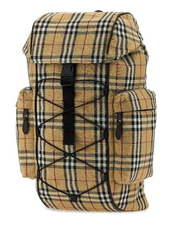 Check Multi Pocket Drawstring Murray
  Backpack