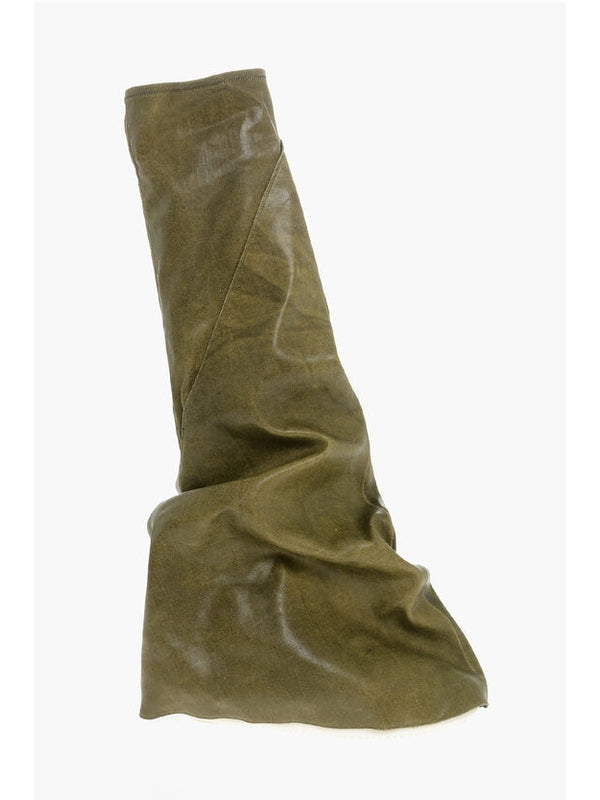 Rick Owens Green Middle Boots