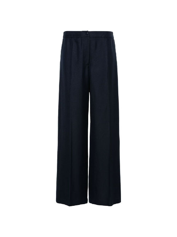 Waist Logo Twill Weave Pants
