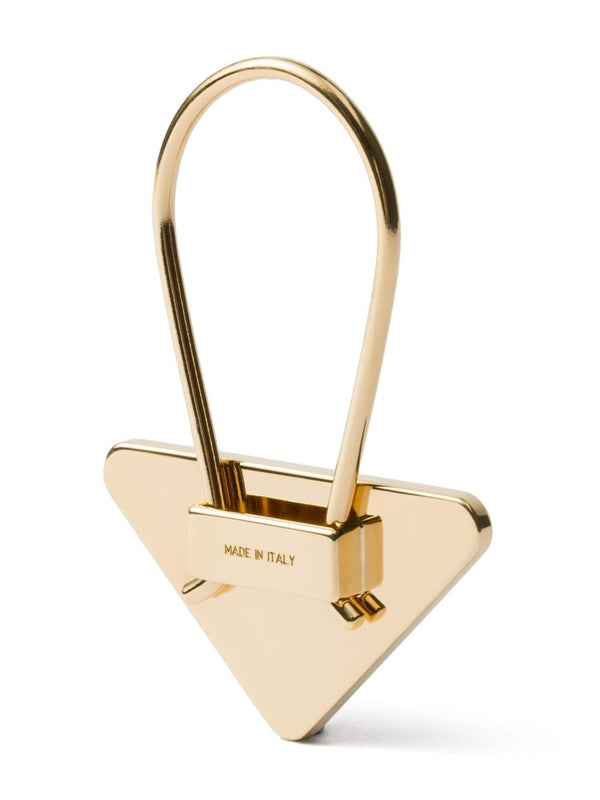 Prada Black Gold Key Ring