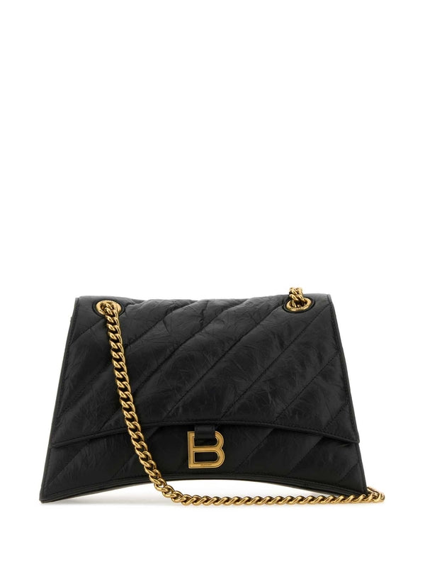 Balenciaga Crush Medium Black Crossbody & Shoulder Bags
