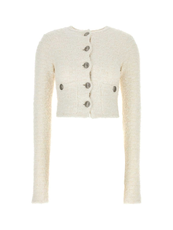 Tweed Cropped Cardigan