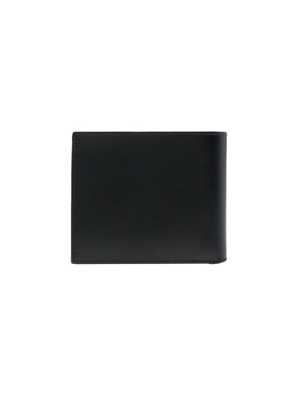 Logo Leather Bi-Fold Wallet