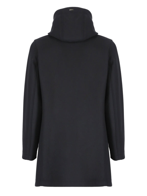 Wool Nylon Hood Coat