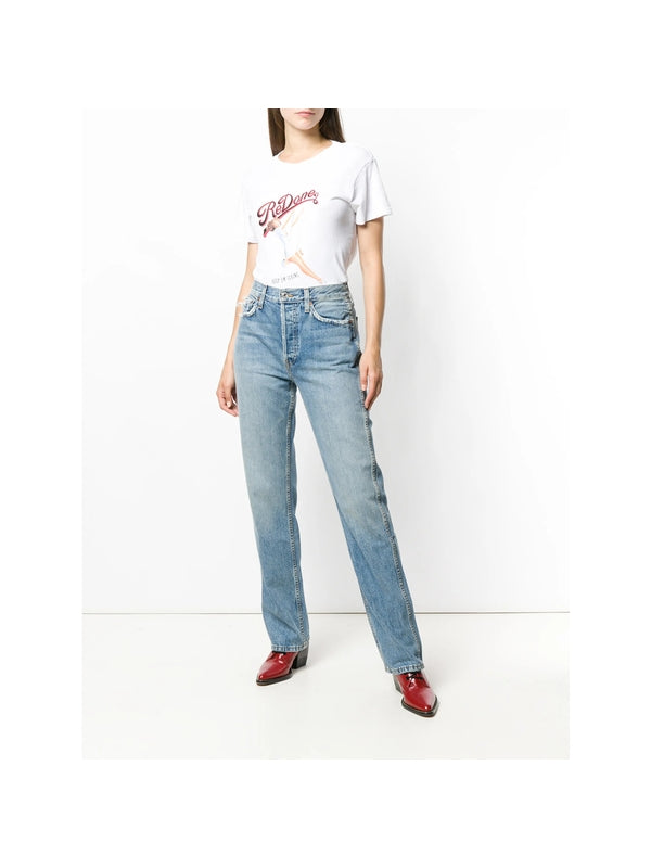 Re/Done Blue Denim Pants