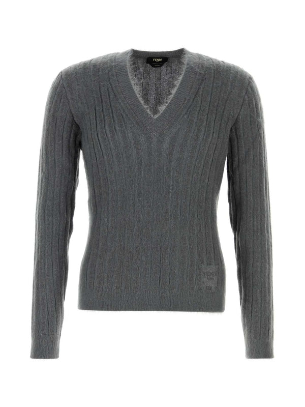 Fendi Grey Knitted