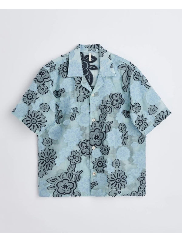 Cayo Floral Printing Denim Shirt