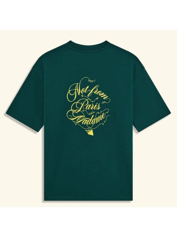 Vignes Slogan Printing Short Sleeve T-Shirt