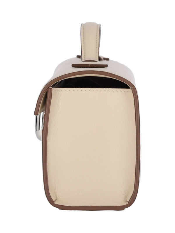 Savette Beige Tote Bags