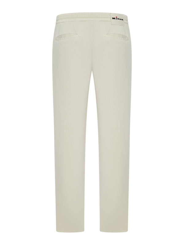 Logo Tab Elastic Banding Pants