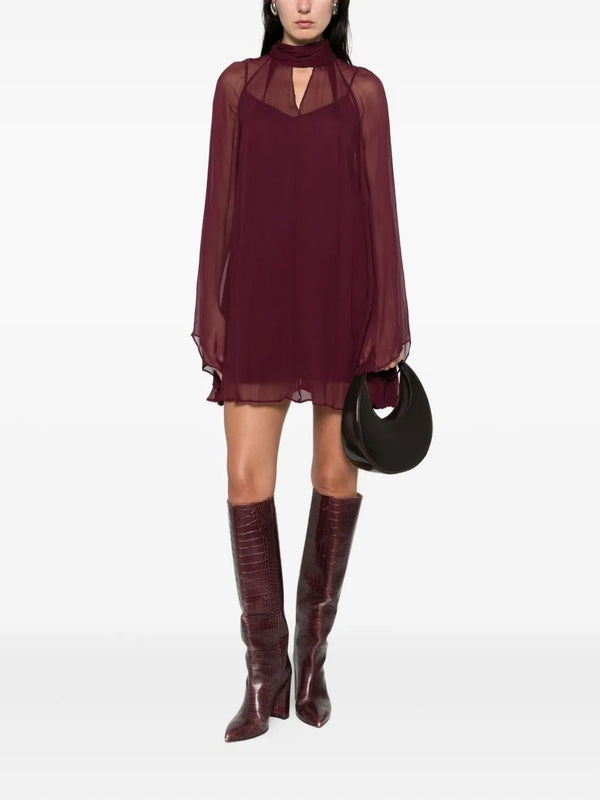 Staud Purple Mini Dress