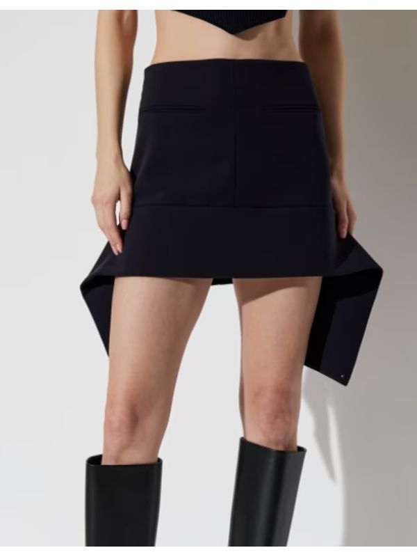 Poly Blend Mini Skirt