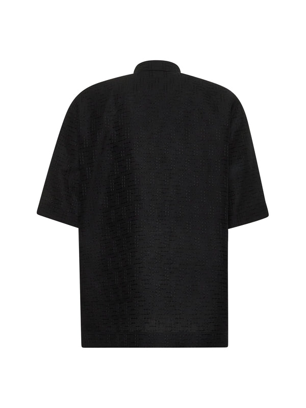 FF Logo Pattern Linen Cotton Shirt