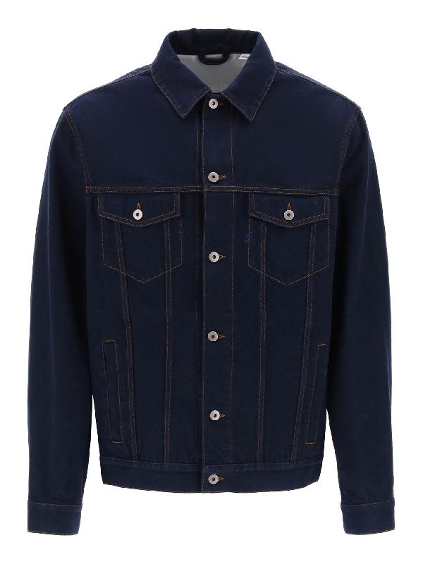 Back Logo Patch Denim Jacket