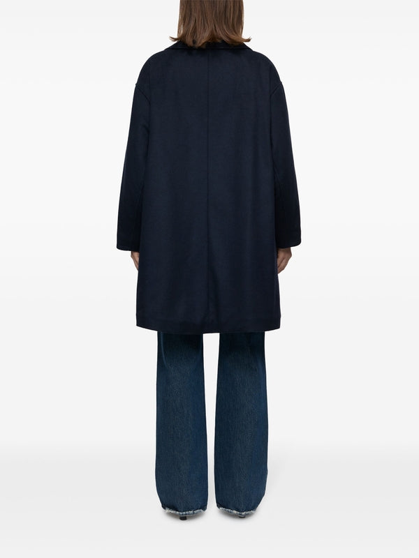 Double-Breasted Wool Blend
  Peacoat